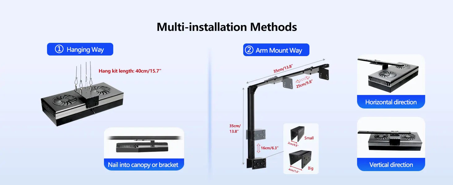 PopBloom RL180 WiFi LED Aquarium Light 180W for Sps Lps Corals Saltwater Reef Tank