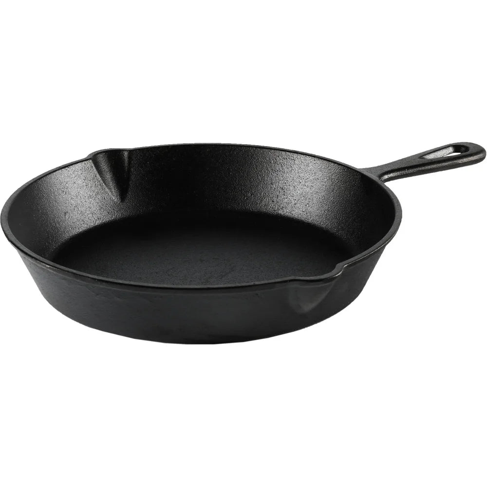 Legacy Kitchen 10.5 Inch Preseasoned Cast Iron Skillet With Even Heat Distribution Campfire Safe And Easy Pour Spout
