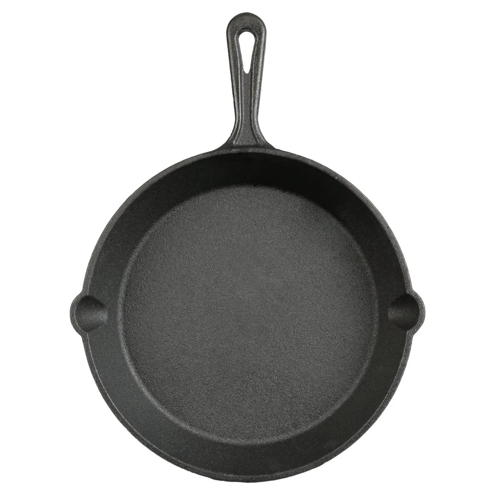 Legacy Kitchen 10.5 Inch Preseasoned Cast Iron Skillet With Even Heat Distribution Campfire Safe And Easy Pour Spout