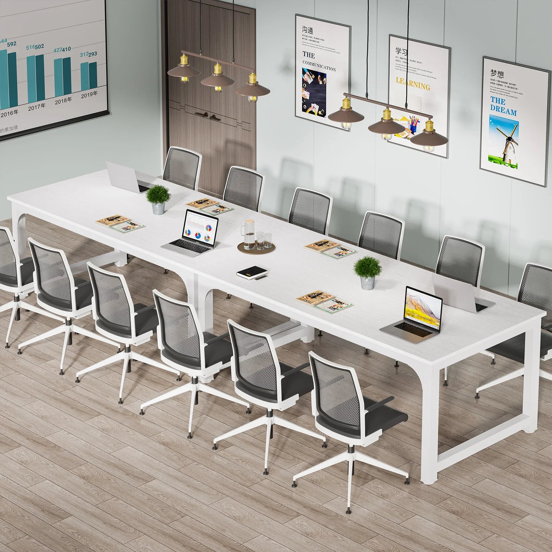 Tribesigns Modern Computer Desk Large Home Office Table For Study Writing And Workstation