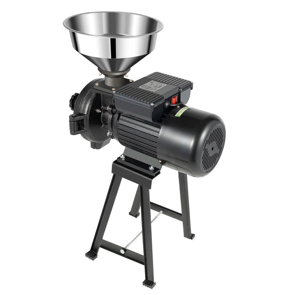 Northgate Electric Grain Mill For Dry Grains, Wheat And Coffee Bean Milling With Stainless Steel Funnel, 110/220V