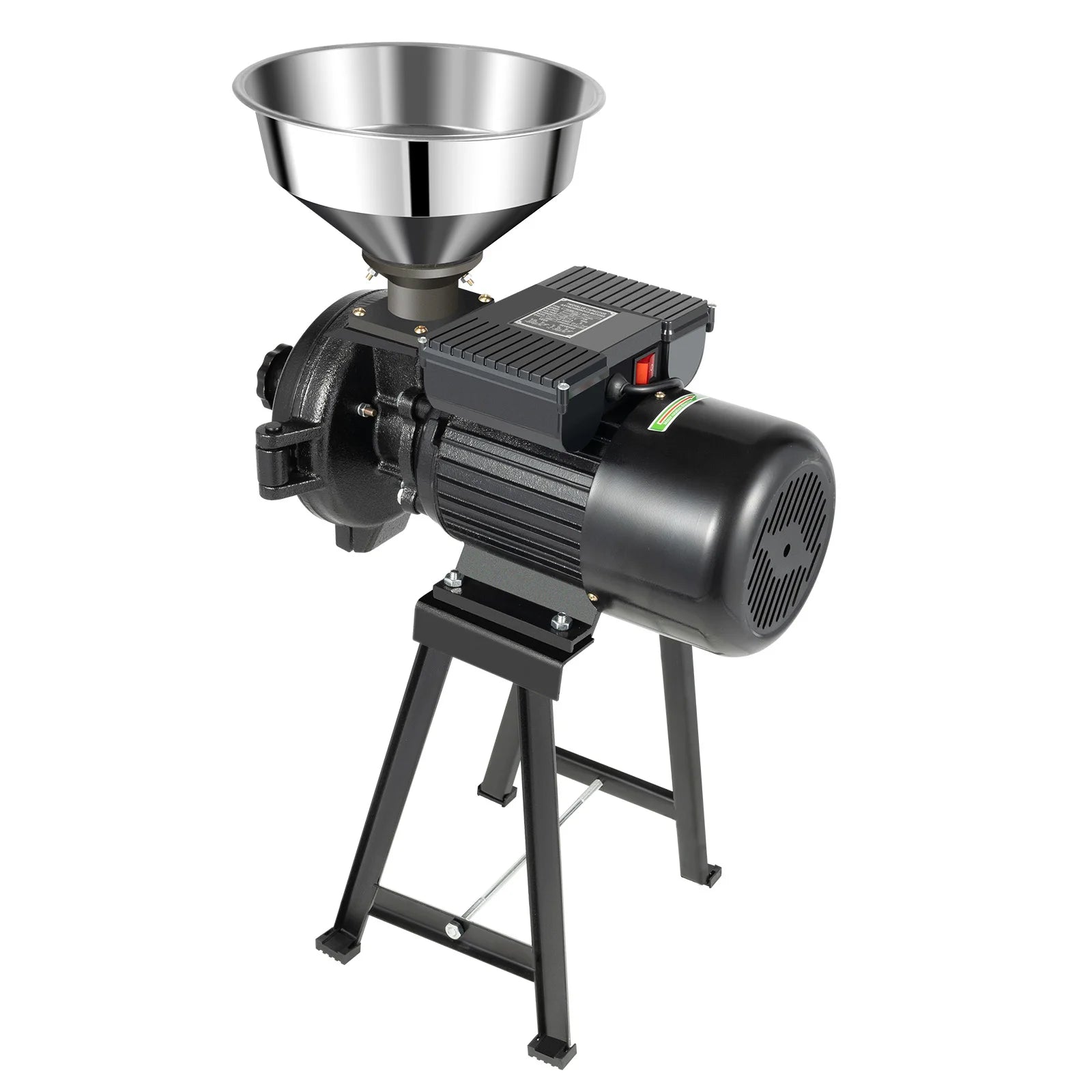 Northgate Electric Grain Mill For Dry Grains, Wheat And Coffee Bean Milling With Stainless Steel Funnel, 110/220V