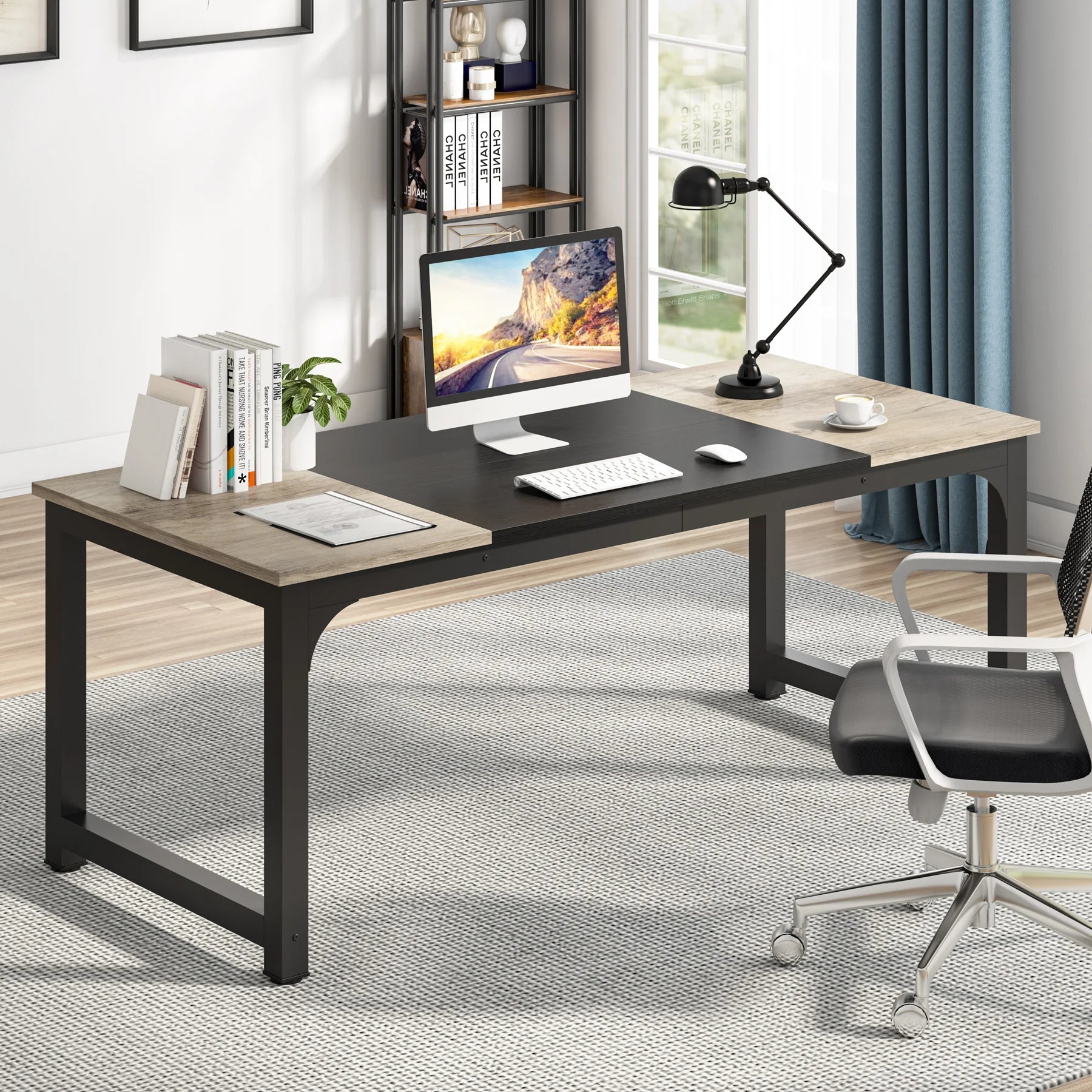 Tribesigns Modern Computer Desk Large Home Office Table For Study Writing And Workstation