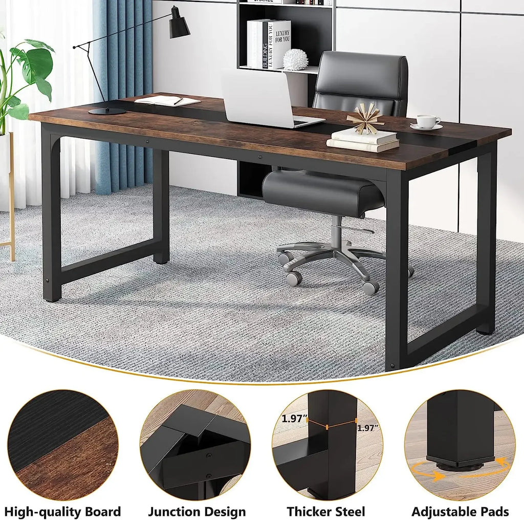 Tribesigns Modern Computer Desk Large Home Office Table For Study Writing And Workstation
