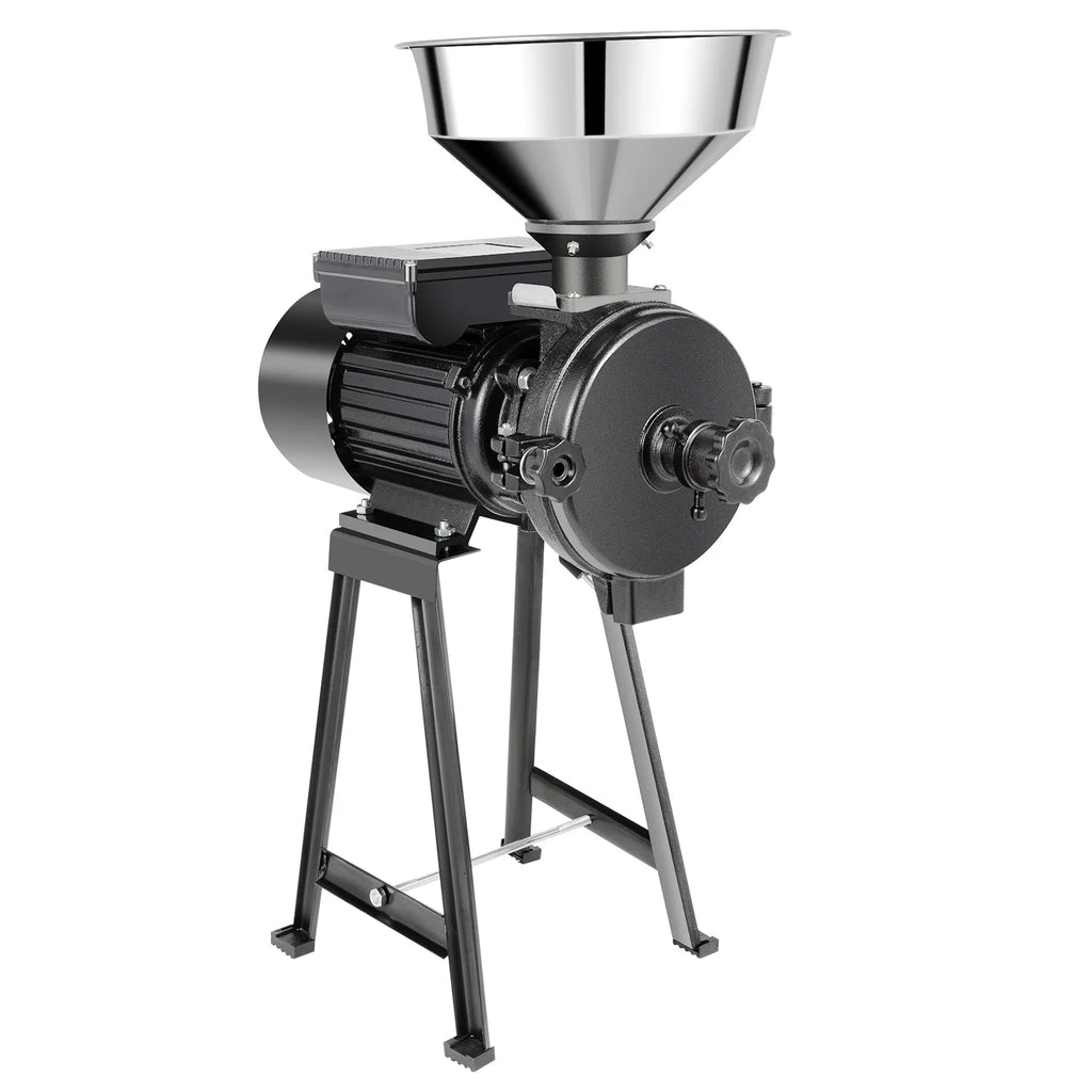 Northgate Electric Grain Mill For Dry Grains, Wheat And Coffee Bean Milling With Stainless Steel Funnel, 110/220V