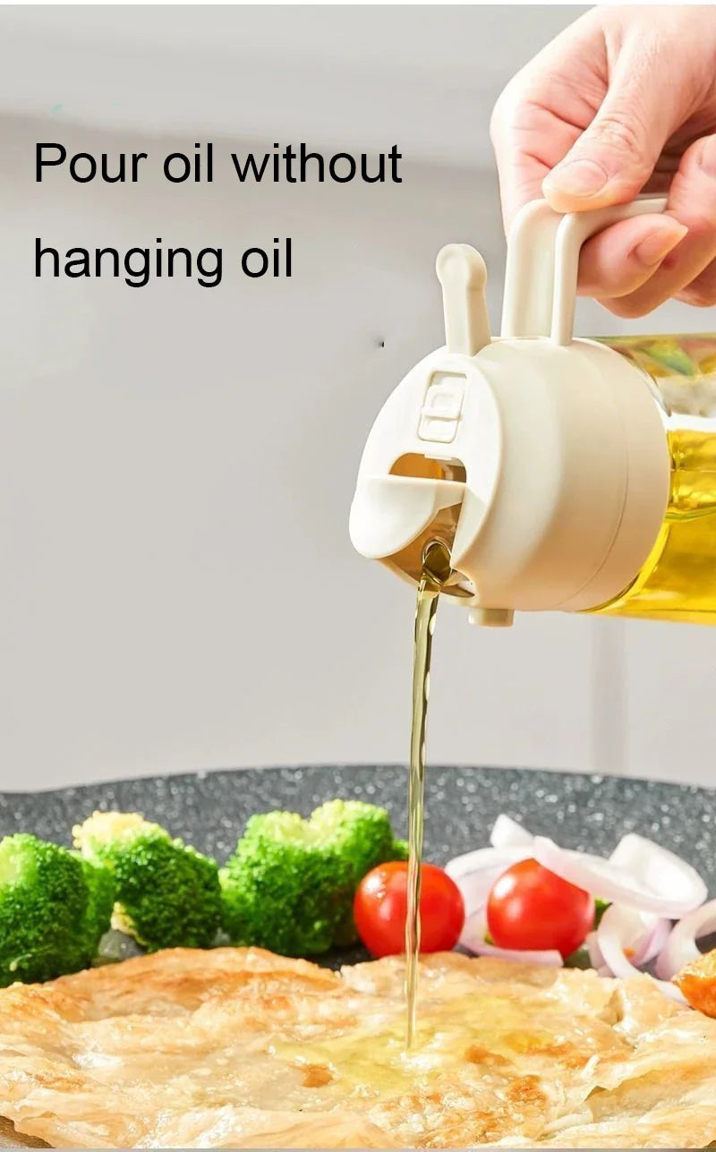 AeHome 2 In 1 500ml Plastic Oil Sprayer Bottle Dispenser for Cooking Baking and Grilling