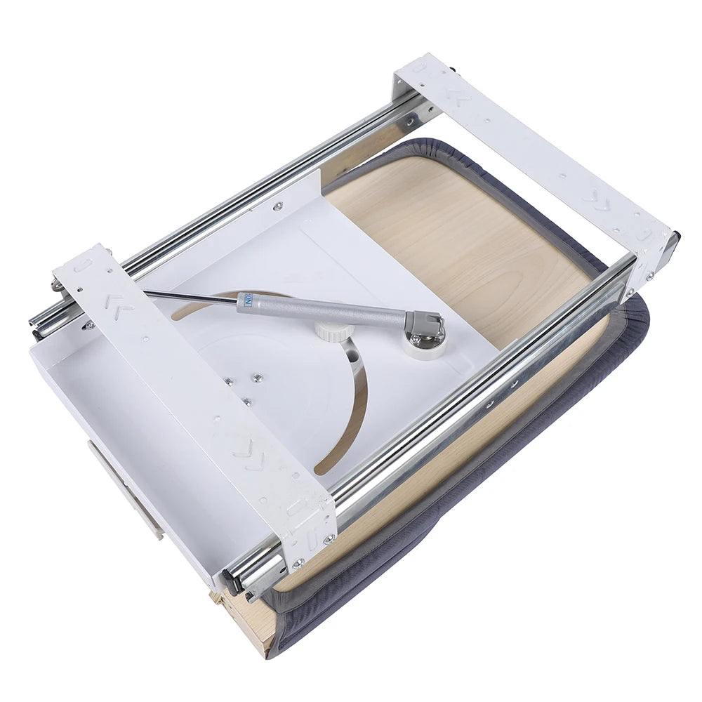 CozyHome Foldable Ironing Board With Cabinet Mount And Push Pull Sturdy Metal Frame, 80x29.5 cm, Gray