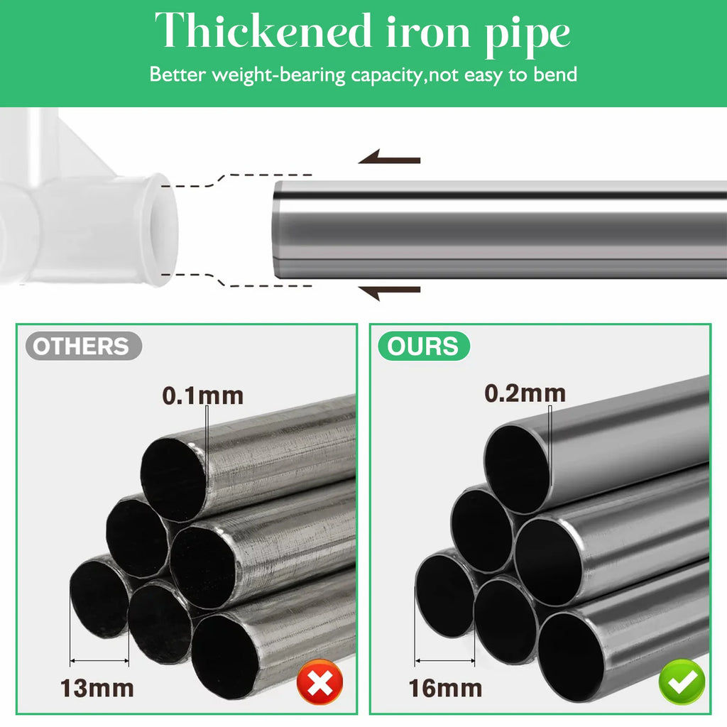 HomeEase Closet Wardrobe Organizer Storage Rack Nonwoven Fabric Dustproof Portable Clothes Shelf Easy Assembly