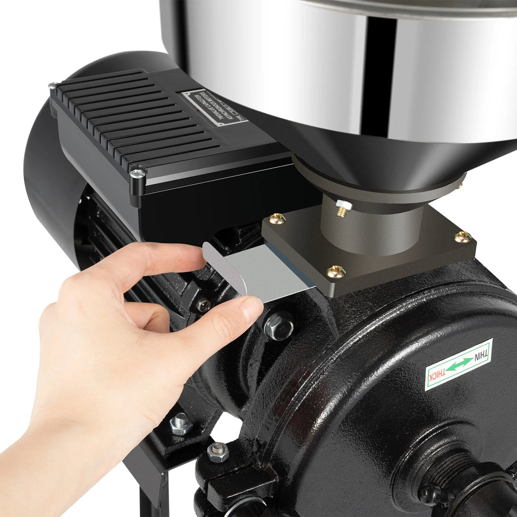 Northgate Electric Grain Mill For Dry Grains, Wheat And Coffee Bean Milling With Stainless Steel Funnel, 110/220V