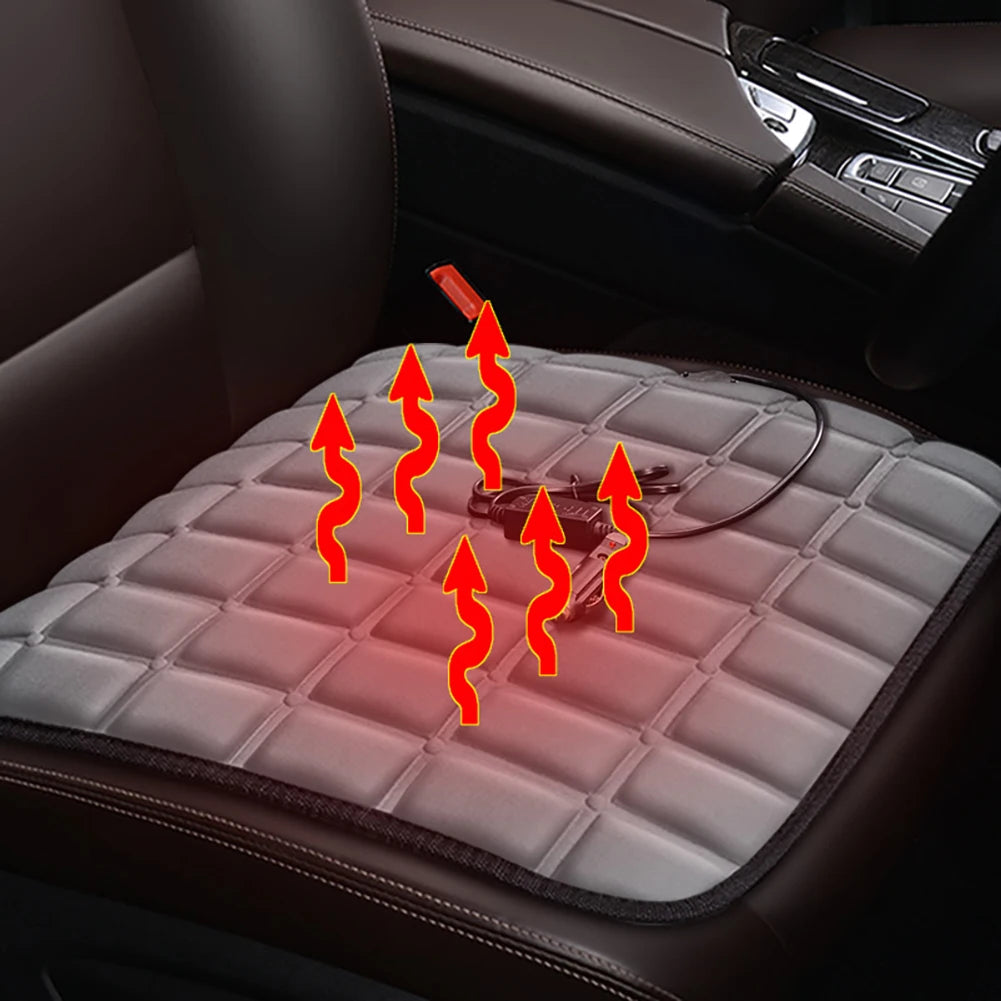 ThermoFlex USB Car Seat Heater Cushion Portable Heated Pad For Car Camping And Office Anti Slip Winter Warmer Pad