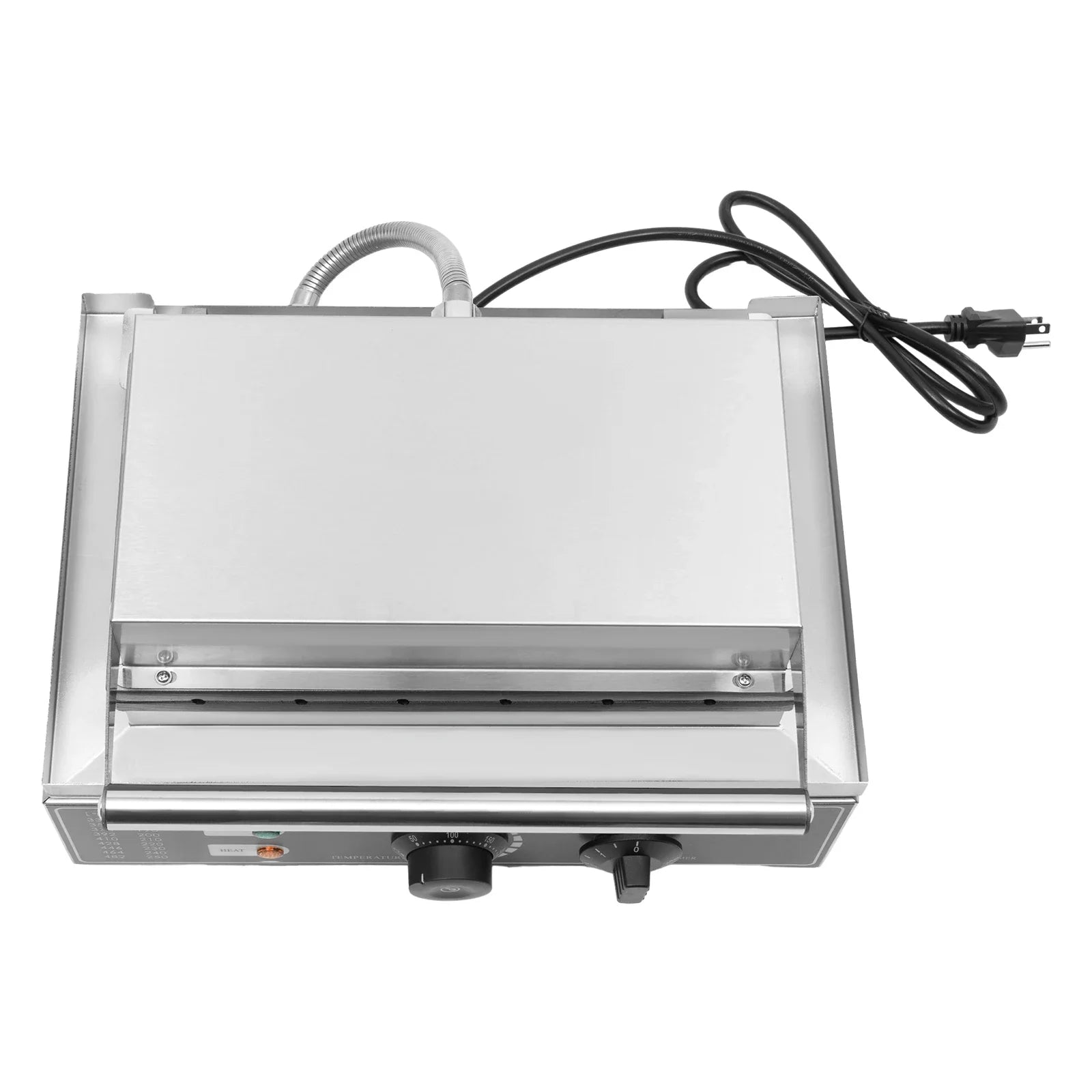 NovaLux 1500W Hot Dog Machine With 6 Molds Time And Temp Control Nonstick Plates Compatible With 110 220V