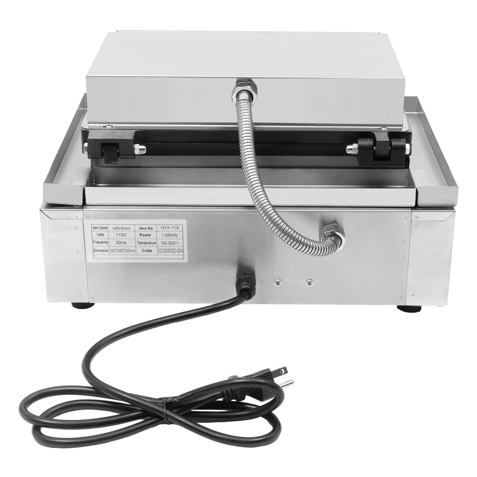 NovaLux 1500W Hot Dog Machine With 6 Molds Time And Temp Control Nonstick Plates Compatible With 110 220V