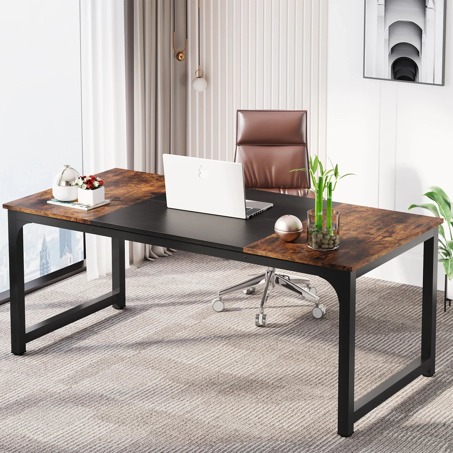 Tribesigns Modern Computer Desk Large Home Office Table For Study Writing And Workstation