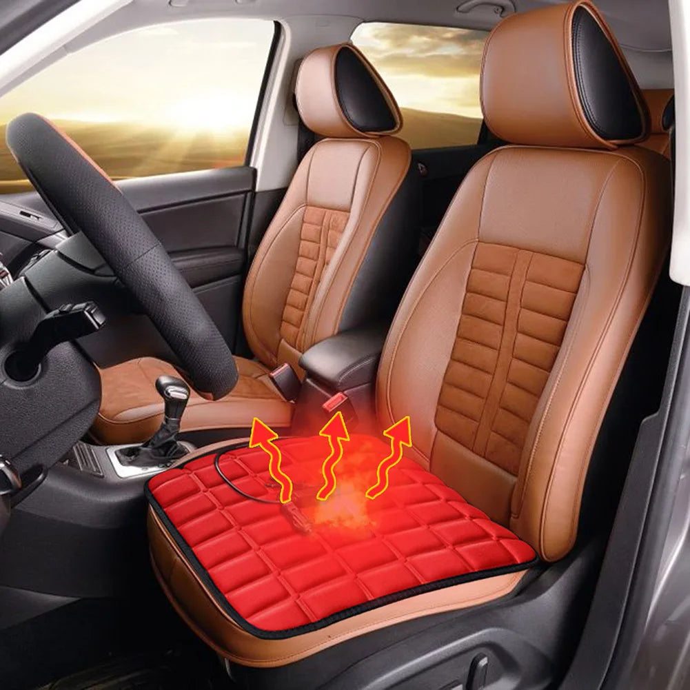 ThermoFlex USB Car Seat Heater Cushion Portable Heated Pad For Car Camping And Office Anti Slip Winter Warmer Pad