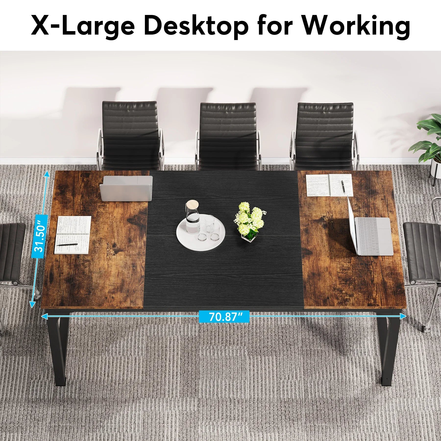 Tribesigns Modern Computer Desk Large Home Office Table For Study Writing And Workstation