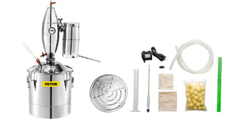 SucceBuy Electric Alcohol Distiller 21L to 70L Stainless Steel Moonshine Beer Wine Home Brewing Dispenser Kit